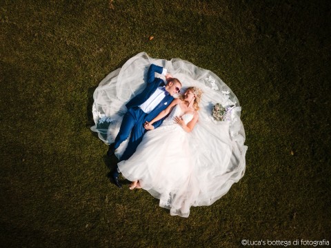 foto matrimonio con drone