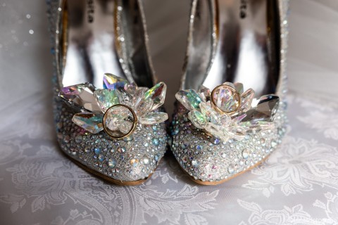 scarpe sposa con fedi